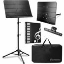 Music Stand, Professional Sheet Music Stand with Clip Holder, Carrying Bag