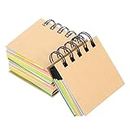 MAGICLULU 3Pcs flashcards with Rings Small Writing pad Clear memo pad Mini Spiral notepads Spiral notebooks Household Coil Notepad Child Double Offset Paper Writing Supplies Bulk