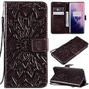Ttianfa Case for VIVO Y97 Wallet Flip case with 2& Tempered Glass Screen Protector[2 Card Slot] [Magnetic][stand] Sunflower Embossed strap PU Leather 360° Shockproof Flip Folio,black