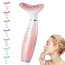 foreverlily Face Massager Red Light Therapy Wand 7 Color 3 Modes Microcurrent Face Lift Device Anti-Aging Led Photon Therapy