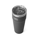 YETI Rambler 26 oz Straw Cup, Vacuum Insulated, Stainless Steel with Straw Lid, Charcoal