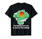 Cute Kids Superhero Birthday Gift For 6 Year Old Boys Outfit Camiseta