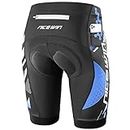 Men's Cycling Shorts Anti-Slip Leg 4D Padded Bike Shorts with 3-Pockets Breathable Biking Bicycle Motorcycle Half-Pants