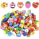 150 Pcs Mini Erasers Animal Rubber Multipack Novelty Erasers Small Pencil Erasers for Students Homework School Classroom Rewards Prizes Party Favors