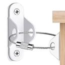 SNOWIE SOFT® 4Pack Anti Tip Furniture Anchors, No Drill Upgraded Furniture Straps for Baby Proofing, Baby Safety Wall Anchor for Cabinet, Wardrobe, Drawers, Dresser, Bookshelf