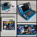 Nintendo 3DS Aqua Blue Handheld System + Batman Game, 2GB SD Card & Charger 