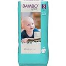 Bambo Nature Premium Baby Diapers - Medium Size, 52 Count, for Infan Baby - Super Absorbent with a Wetness Indicator (White)