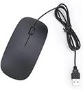 4T4+ Wired USB 3.0 Mouse - Mouse-in-a-Box Wired Optical USB Desktop Mouse, Ambidextrous Design with Scroll Wheel Computer Mouse Compatible with Laptop Pc Computer Mac Desktop