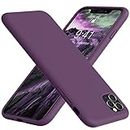 Vooii for iPhone 11 Pro Max Case, Soft Liquid Silicone Slim Rubber Full Body Protective iPhone 11 Pro Max Case Cover (with Soft Microfiber Lining) Design for iPhone 11 Pro Max - Grape