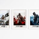 Pósters/impresiones de videojuegos de Assassin's Creed A5, A4, A3 y A2, sin enmarcar