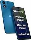 Motorola G04 4G (Satin Blue, 4GB RAM, 64GB Storage) | up to 8GB with RAM Boost | 6.6" Punch Hole Display | 16MP Rear Camera | 5MP Front Camera | IP 52 Water-Repellent Design | 5000 mAh |Android 14