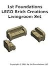 1st Foundations LEGO Brick Creations - Livingroom Set (Home Furnishings Book 2)
