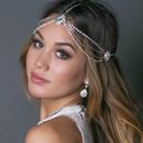 Women Head Chain Rhinestone Hair Jewelry Silver Crystal Chain Accessories Gifts