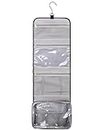 Hanging Toiletry Bag TSA Approved Clear Toiletry Bag for Women and Men 2 in 1 Removable TSA Liquids Travel Bag Waterproof Carry On Airline 3-1-1 Compliant Bag Quart Sized Luggage Pouch, E Black, B Large*1, Tsa Approved Toiletry Bag