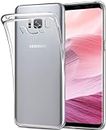 NEW'C Schutzhülle für Samsung Galaxy S8, Ultra transparent, Silikon, Gel, TPU, weich, stoßdämpfend und Kratzfest