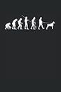 Doberman Evolution Dog Lover Walking Dog Breeder Puppies: 6x9 Notebook