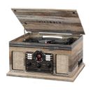 Victrola Nostalgic 6-in-1 Bluetooth Record Player & Multimedia Center with Bu...