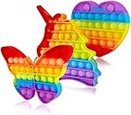 Galaxy Hi-Tech® Poppet Pop It Toy for Kids Fidget Popping Sounds Toy, Sensory Toy Pop It Toy Pack of 3 - Multicolor