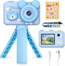 Kids Camera For Girls Boys, 1080P Kids Digital Camera With Small Tripod Soft