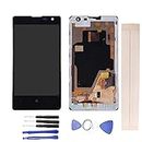JayTong LCD Display & Replacement Touch Screen Digitizer Assembly with Free Tools for NOKIA Lumia 1020 black with frame