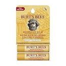 Burt's Bees 100 % natürlicher, feuchtigkeitsspendender Lippenbalsam im günstigen 2er-Pack, Bienenwachs, 2 Tuben in Blister-Box, 8.5 g