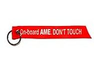 Pilot18 on-Board AME Printed 25 mm Aviation Pilot Keychain/Bag Tag (Multicolour)