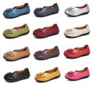 Women Shoes PU Flats Comfortable Soft Nodule Sole Floral Solid Sandal 35-44