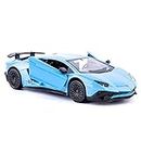 TGRCM-CZ 1/36 Scale Aventador LP700-4 Casting Car Model, Zinc Alloy Toy Car for Kids, Pull Back Vehicles Toy Car for Toddlers Kids Boys Girls Gift (Blue)