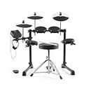 Alesis Debut Kit - Kinder Drum Kit mit 4 Mesh E-Drum Set Pads, 120 Sounds, 100 Lektionen, Schlagzeughocker, Drum Sticks, Stimmschlüssel und Kopfhörern