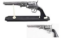 Vortex Blade Shop Decorative US Western Revolver with Display Stand, 13-Inch Overall