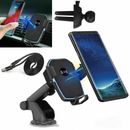 Fast Wireless Car Charger Automatic Clamping Mount Air Vent Phone Holder