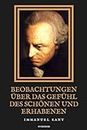 Beobachtungen über das Gefühl des Schönen und Erhabenen: Grossdruck-Ausgabe (German Edition)
