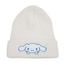 Koiswim Cute Anime Beanie, Embroidered Kawaii Knit Hats, Winter Skiing Slouchy Warm for Women Girls White