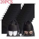 20Pcs Travel & Daily Shoe Bag Large Non-Woven Drawstring Shoes Storage Bags UK