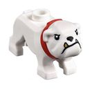 LEGO Bulldog bianco con collare rosso set parti cane città città animale 66181 60246
