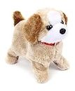 Amitasha Jumping Walking Barking Dog Soft Toy Musical Puppy Battery Operated Back Flip Jumping Dog Plush Toy for Kids