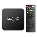 Smart TV Box Android 13.0 WIFI 6 cuatro núcleos 4K UHD reproductor de transmisión de medios MXQ PRO
