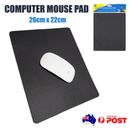 Computer Mouse Pad Classic Black Non-Slip Gaming Desk Office Laptop Mat Mousepad