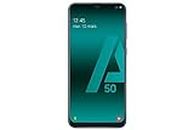 SAMSUNG Galaxy A50 - Smartphone Portable débloqué 4G (Ecran: 6,4 Pouces - 128 Go - Double Nano-SIM - Android) -Bleu - Version Française (Reconditionné)