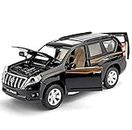 VARIYA ENTERPRISE® 1:32 Land Cruiser Prado Toy Car Metal Pull Back Diecast Car with Openable 6 Door and Sound Light, Gifts Toys for Kids【 Multicolor 】