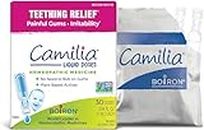 Boiron Camilia Teething Drops for Daytime and Nighttime Relief of Painful or Swollen Gums and Irritability in Babies - 30 Count