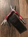 Swiss Tech Mini Multi Tool Red 8 in 1 Key Ring Tool
