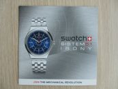WATCH BROCHURE CATALOGUE MONTRES SWATCH SISTEM51 IRONY 10 pages - NEUF !
