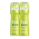 Ban Original Unscented 24-hour Invisible Antiperspirant, Roll-on Deodorant for Women and Men, Underarm Wetness Protection, with Odor-fighting Ingredients, 3.5 Fl Oz (Pack of 2)