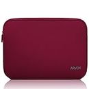 Arvok 13-14 Inch Laptop Sleeve Multi-color & Size Choices Case/Water-resistant Neoprene Notebook Computer Pocket Tablet Briefcase Carrying Bag/Pouch Skin Cover For Acer/Asus/Dell/Lenovo, Wine Red