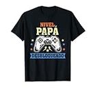 Camiseta Para Papá Nivel Papa Scarica VideoJuegos Maglietta