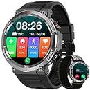 Blackview Reloj Inteligente Hombre - Llamadas Bluetooth, 1,39" Smartwatch con Pulsómetro/Oxímetro (SpO2)/Monitor de Sueño/Podómetro, 100 Modos Deportivos Pulsera Actividad para Android iOS (2 Correas)
