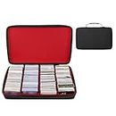 RHCOM Large Card Storage Case Holds up to 3000+ Cards, Compatible with MTG Cards.Also suitable for Football Basketball Sport Card.Playing Card Travel Carrying Box Comes with Adjustable Shoulder Strap.