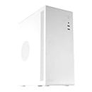 Tacens NOVAX, Ultra-compact Micro-ATX PC Case, Ultra-Rugged All-Metal Design, 1x 80mm Rear Fan, Mini-Tower Case with Large Internal Capacity, White
