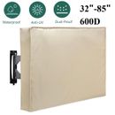 Outdoor TV Cover Fitted Waterproof Weatherproof Television Protector 32-85 inch